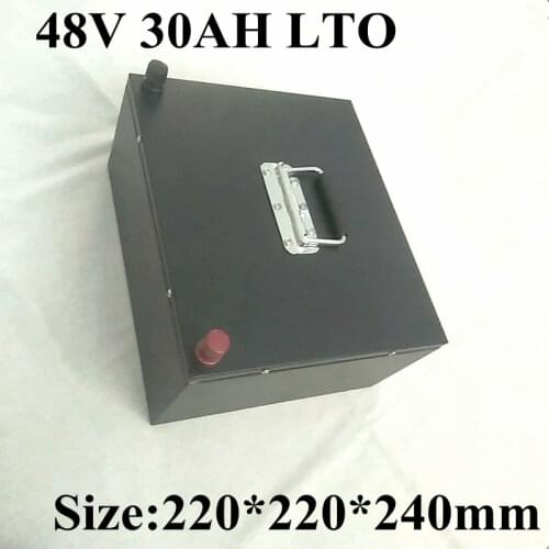 LTO 48v 30AH Lithium Titanate Battery Pack 48v 50ah LTO Cells 50A BMS Super Fast Charge Long Life Cycle + 10A Charger