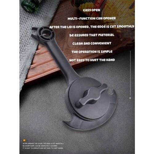 Multifunctional Can Opener Beer Bottle Opener Adjustable Stainless Steel Manual Jar Master Opener Gripper Kitchen Supplies