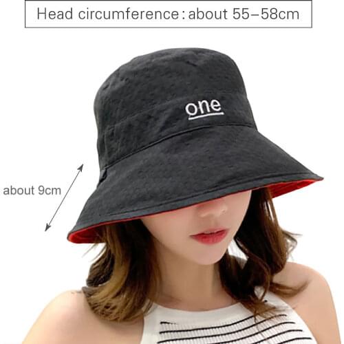 Double Side Panama Bucket Hat For Women Men Summer Letter Embroidery Bucket Cap bob Caps Hip Hop Outdoor Fishing Fisherman Hats