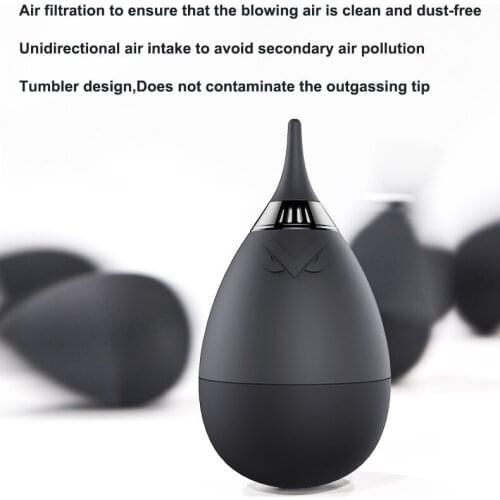 Professional Tumbler Air Blower Rubber Ball with Filter for Coffee Grinders & Camera Lens Cleaning