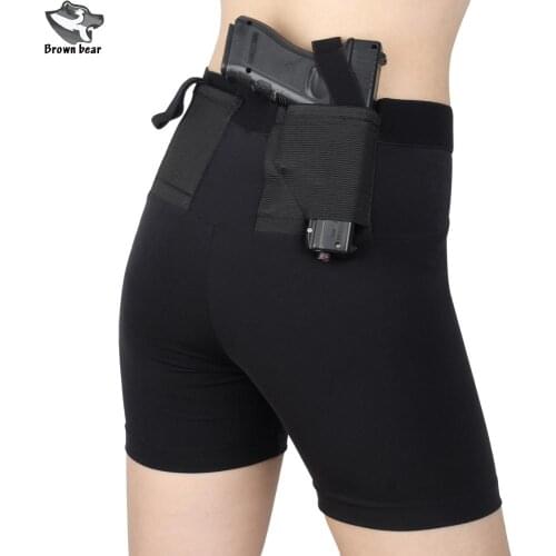 Tactical Glock 17 1911 Revolver Holster Concealed Carry Polyester Holster Women/Men Legging Short Holster short holster