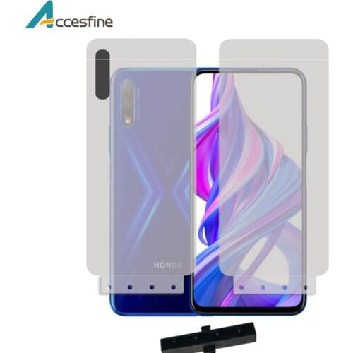 2PCS Front&Back 6D Full Cover Screen Protector Curved Hydrogel Film For Honor 9X 9X Pro invisible Soft TPU Nano Protective Film