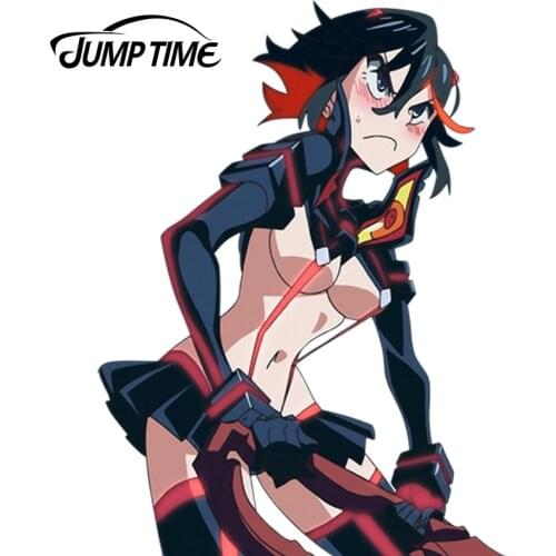 JumpTime 13cm x 9.4cm Car Styling KILL la KILL Anime Sexy Girl Matoi Ryuuko Decal Beauty 3D Car Sticker