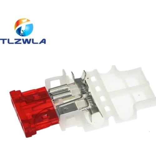 100pcs Auto Standard Middle Fuse Holder + Car Boat Truck ATC ATO Blade Fuse 1A 2A 3A 4A 5A 7.5A 10A 15A 20A 25A 30A 35A 40A