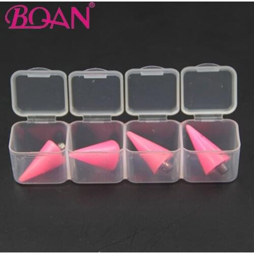 BQAN 4Pcs/Set Dual-ended Nail Dotting Wax Pen Replaceable Head Beads Rhinestones Gems Picker Wax Head Manicure Nail Art Tools