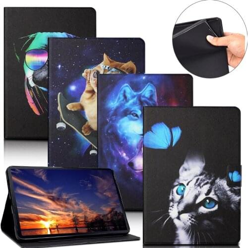 Tablet Case For Huawei MediaPad M5 Lite 10 BAH2-W19/L09/W09 10.1'' Flip Stand Book Case PU Leather Full Smart Auto Wake Cover