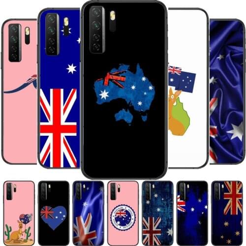 Australian flag Black Soft Cover The Pooh For Huawei Nova 8 7 6 SE 5T 7i 5i 5Z 5 4 4E 3 3i 3E 2i Pro Phone Case cases
