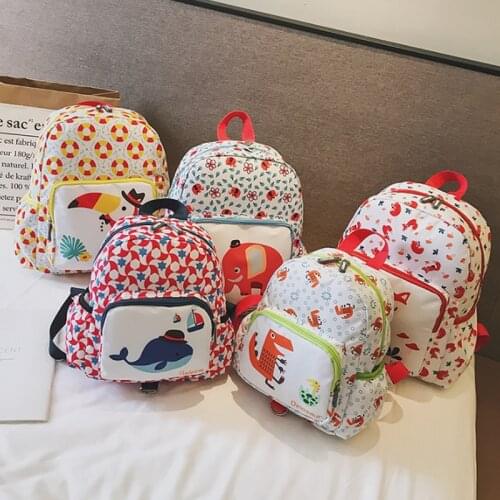 Cute Animal Children Backpack Kindergarten School Bag Mochila Escolar Age 1-3 Toddler Backpack Anti-lost Kids Baby Bag