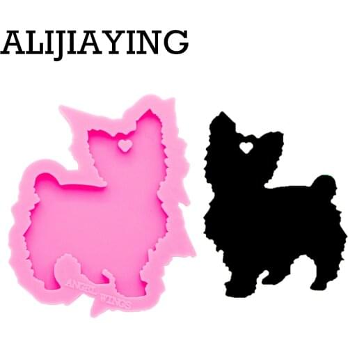 DY0264 Smooth art design cutely cat craft epoxy resin DIY silicone mold for Keychain jewelry