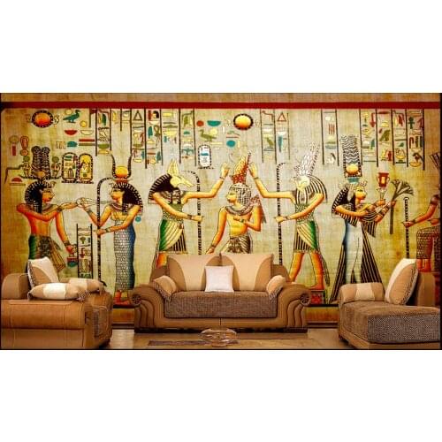 Custom photo 3d wallpaper Non-woven mural celebration of ancient egyptians 3d wall murals wallpaper room decoration painting