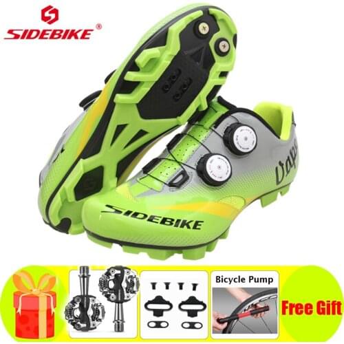 SIDEBIKE Cycling Shoes Sapatilha Ciclismo Mtb Pedal Set Men Bicicleta Bicycle Mountain Bike Racing Athletic Riding Equipment