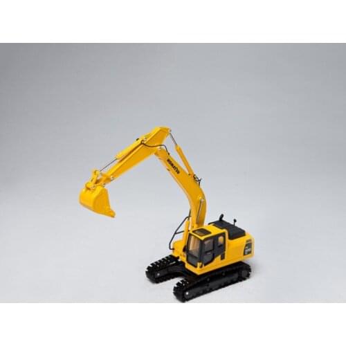 Diecast 1/43 Scale Komatsu PC200-8 Crawler Excavator Hook Machine Engineering Vehicle Model Adult Toy Cars Collection