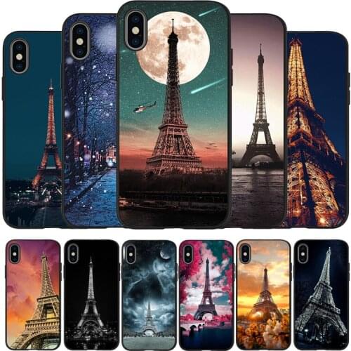 Love London Paris Eiffel tower France Black TPU Silicone Soft Phone Case For iPhone 11 12 Pro X XR XS MAX 5 6 7 8 Plus SE 2020