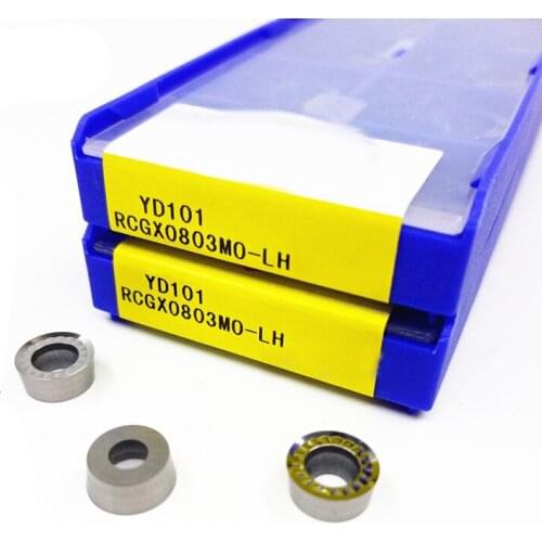 Original RCGX0803MO-LH YD101 RCGX 0803 MO-LH milling carbide insert