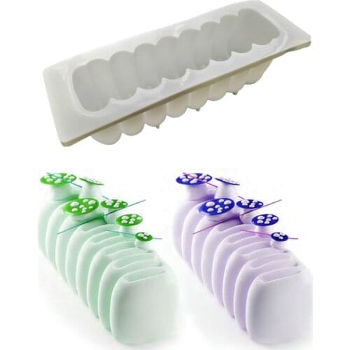 Cute Caterpillar Shape Silicone Cake Mold Mousses Mould 3D Cupcake Ice Cream Baking DIY Moule Jelly Pudding Muffin
