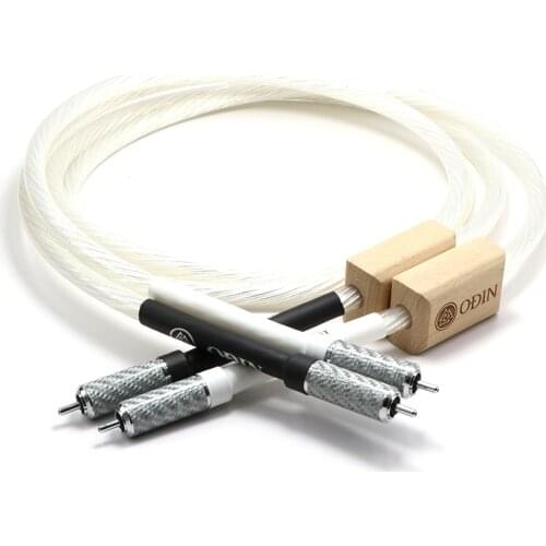 Pair Nordost Odin Reference Interconnect RCA Audio Cable With Carbon Fiber RCA Plug