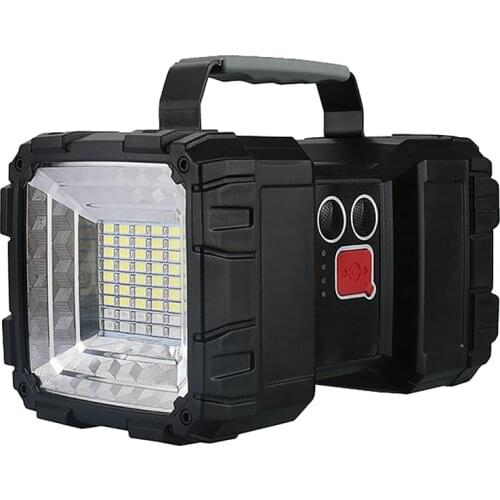 XHP70 Super Bright LED Waterproof Rechargeable Double Head Searchlight Handheld Flashlight Work Light Floodling 60W