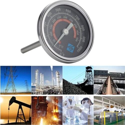 BBQ Smoker Grill Spit Pit Thermometer ℃/℉ Roaster Temperature Gauge w Night Glow K9FA