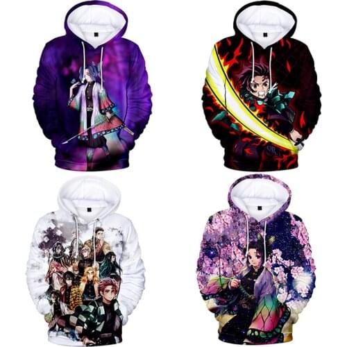 Demon Slayer 3D Print Cartoon Sweatshirts Kamado Tanjirou Halloween Carnival Anime Cosplay Costumes C35K123