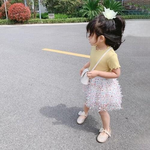 Summer Girls' Skirts Summer Short Childrens Novelty Pattern Ball Gown Above Knee Mini Skirts