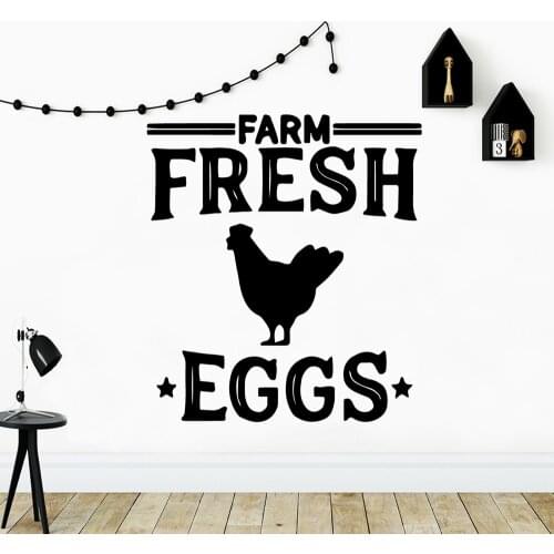 Funny fresh eggs hen Art Sticker Waterproof Wall Stickers For Kids Rooms Wall Murals Decorative Vinyl Wall Stickers