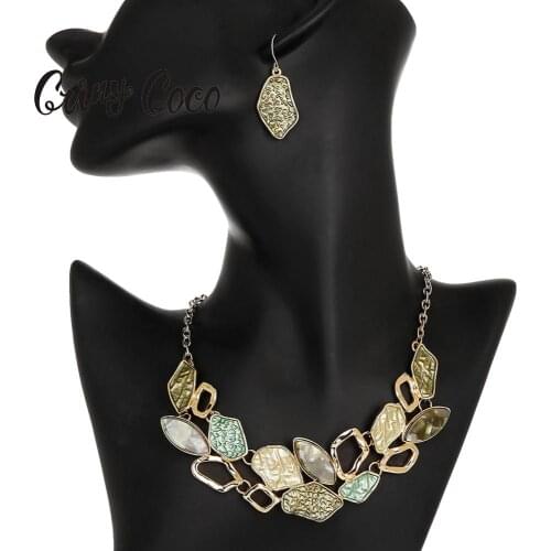 Cring Coco 2020 Colorful Enamel Choker for Women Fashion Alloy Chains Necklace Necklaces Statement Geometric Wedding Accessories