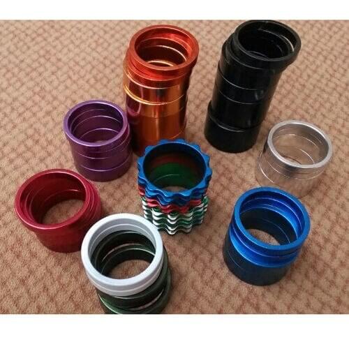 1-1/8" Bike Headset Spacers Fork Stem Extender Heighten device 28.6 * 5 10 20 mm