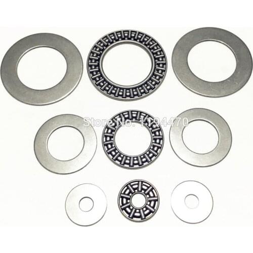 10pcs/Lot AXK Series AXK0619 AXK0821 AXK1024 AXK1226 AXK1528 AXK1730 Thrust Needle Roller Bearing with 2AS Washers