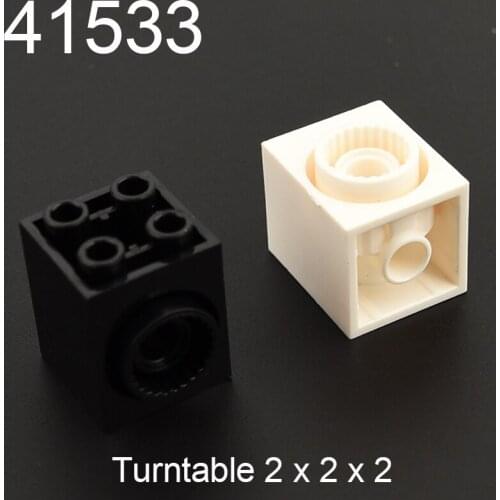 10PCS 41533 Turntable 2x2x2 Side Facing Locking Building block accessories partsMOC DIY Education Build Toys Brick
