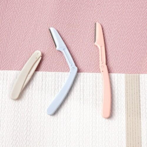 3Pcs/Set Eyebrow Trimmer Safe Facial Blades Shaping Knife Eye Brow Shaver Face Hair Removal Razor Blades Woman Makeup Tools