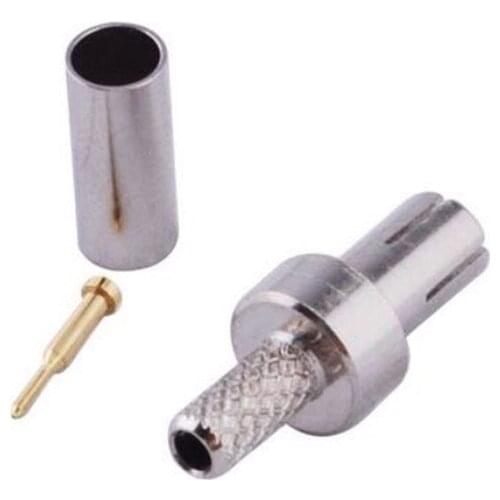 5pcs TS9 Male Plug Connector Crimp For RG316 RG174 LMR100 RF Coax Cable