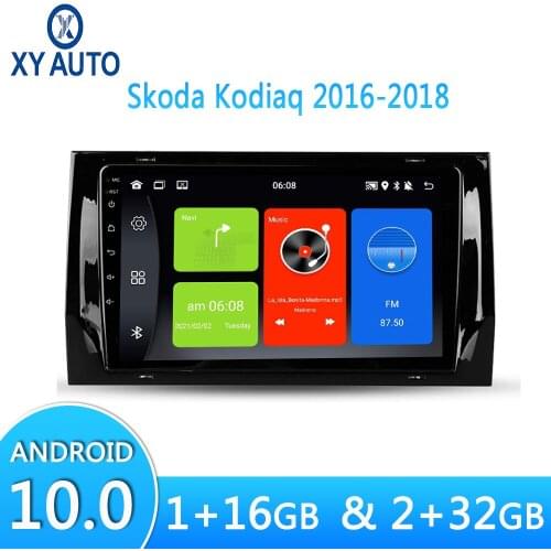 Android 10.0 2.5D HD Touch Screen Car Multimedia Video Player For Skoda Kodiaq 2016-2018 Car Radio Stereo WIFI GPS Navigation