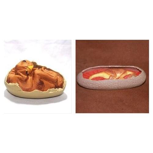 Pvc figure Simulation animal model Jurassic dinosaur dragon egg fossil 2pcs/set
