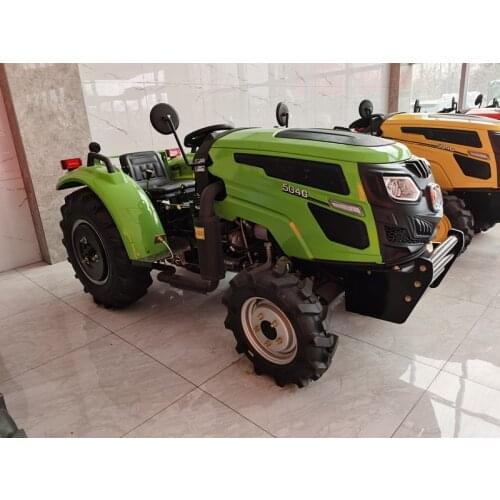 Hot Sale Mini Greenhouse Machine Four Wheels Hydraulic Multifunction Orchard Tractors