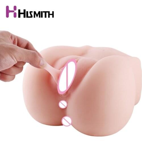 Hismith 3D Realistic Pussy Ass sex doll male masturbator Vagina Anal Masturbation Vaginal Anus Available sex toys for men