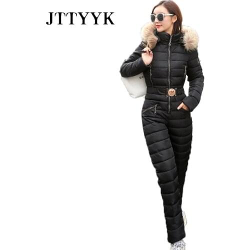 Womens One Piece Ski Jumpsuit Breathable Snowboard Jacket Skiing Pant Sets Bodysuits Outdoor Snow Suits Women Winter Clothing