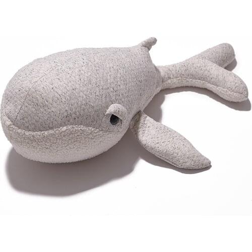 Creative Home Decor Pillow Lovely Stuffed Soft Plush Doll Cushion Dolphin for Kids Baby Toy Gift 90*30cm