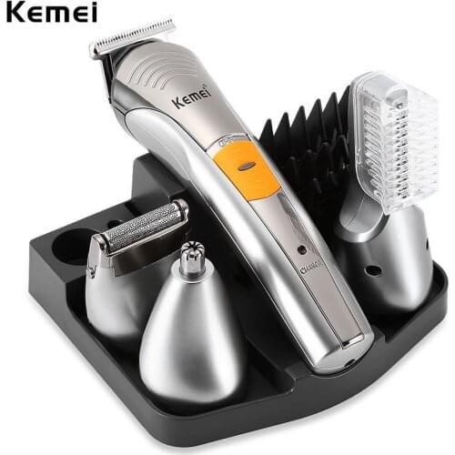 Rechargeable 4 In 1 Professional Electric Hair Trimmer Washable Hair Clipper Nose Trimmer Beard Shaver Beard Razor