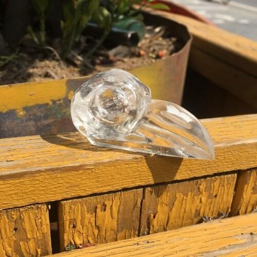 Natural clear quartz crystal carved raven skull transparent quartz crystal animal statue for decoration