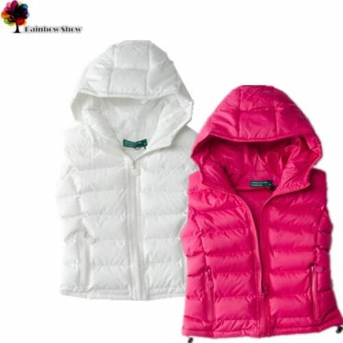 New Children Clothing Girls Spring Fall Winter Casul Solid Vest Thick Quality Vest Baby Zipper Waistcoat
