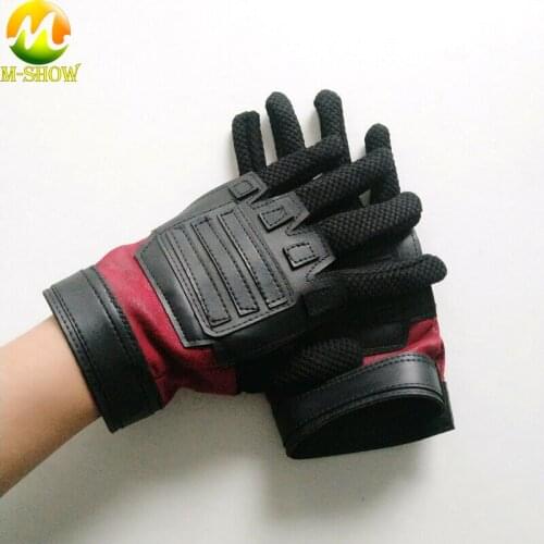 Superhero Red Villain Cosplay Costume Gloves Halloween Props Cycling gloves for Adult