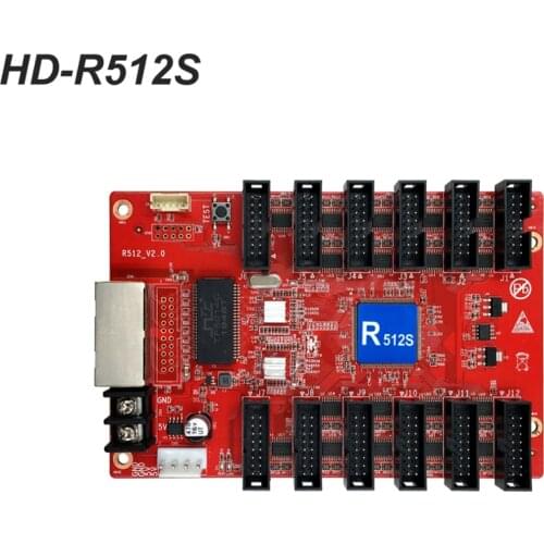 Full color HD-R512 Receiving Card 256*256 Pixel 12*HUB75E 1/64scan LED Display Control