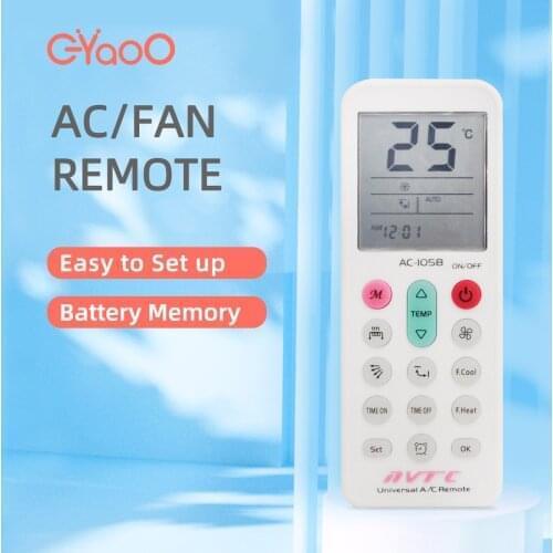 Air Conditioner Remote Control AC-1058 Low Power Consumption Wireless Universal Air Conditioner Remote Control Customized
