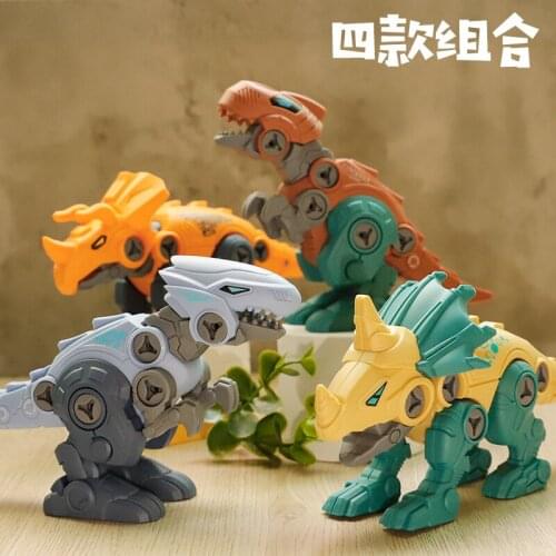 DIY Dinosaur Disassembly Puzzle Skills Training Flexible Joint Simulation Animal Educational Toys With Assemble Toys For Kid