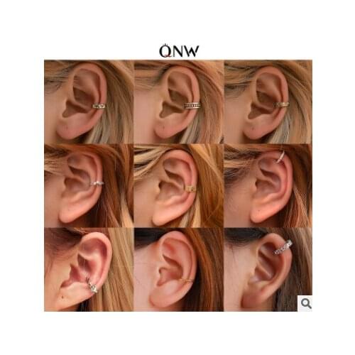 Best-selling earrings are cool simple Men and women no ear holes ear clips Personality U-shaped geometric ear clips