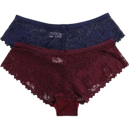 3 Pcs Panties for Woman Underwear Sexy Lace Breathable Soft Lingerie Female Briefs Panty Sexy Transparent Womens Fit Underpants