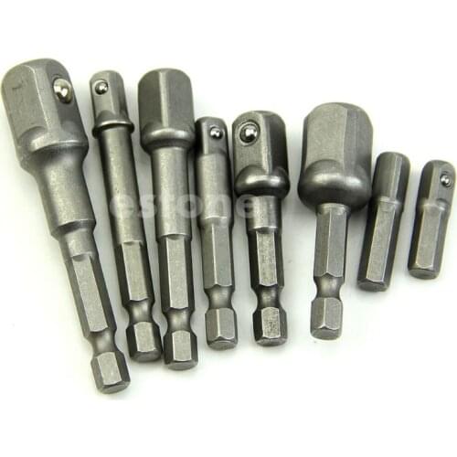1/4\" 3/8\" 1/2\"Power Drill Bit Driver Hex Socket Bar Wrench Adapter Extension C5AC