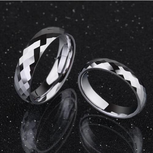 Tungsten Wedding Rings 4mm/6mm Width Dome Band Comfort Fit High Polished Alliance for Wedding, Free Shipping, Customized