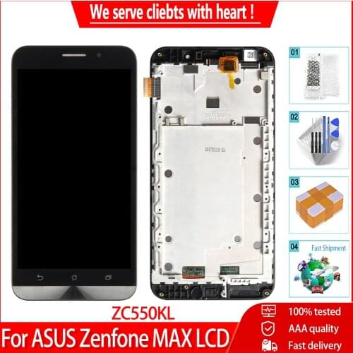 Original For ASUS Zenfone Max ZC550KL LCD Display Touch Screen Digitizer Replacement For ASUS Zenfone Max ZC550KL Z010DA LCD