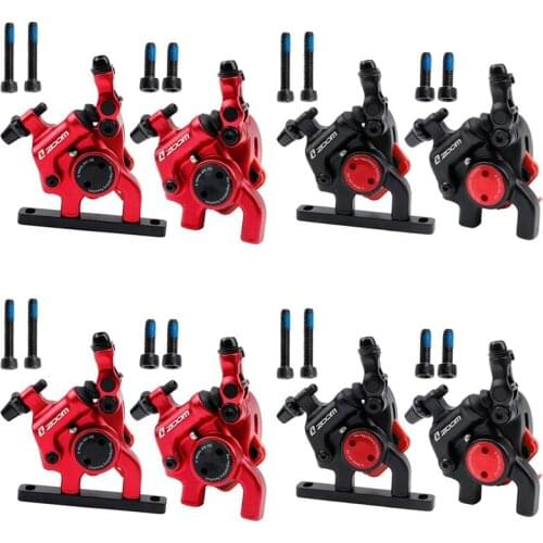 ZOOM Road Bicycle Mechanical Line Pulling Hydraulic Disc Brake Caliper Anodized Clamp Bike Parts